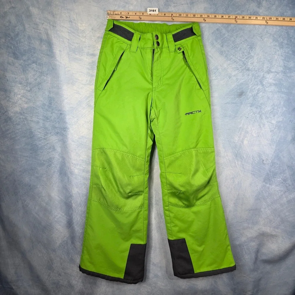 Arctix Youth Snow Pants Lime Green Insulated Ski Snowboard Size Medium M 10-12